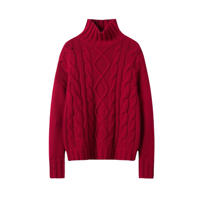 长袖羊绒衫羊绒半高领斯特