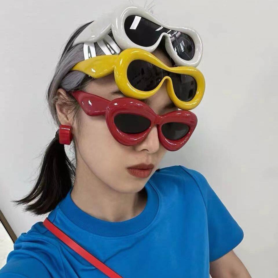 欧美个性趣味搞怪嘴唇眼镜搞笑沙雕拍照墨镜网红ins马卡龙糖果色