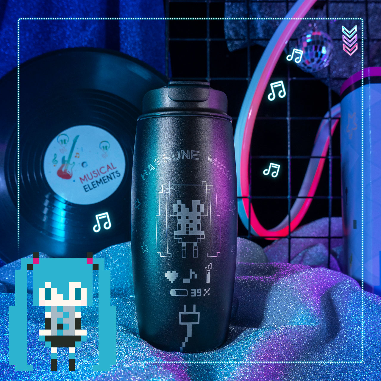 幸运石随手杯初音未来保温杯