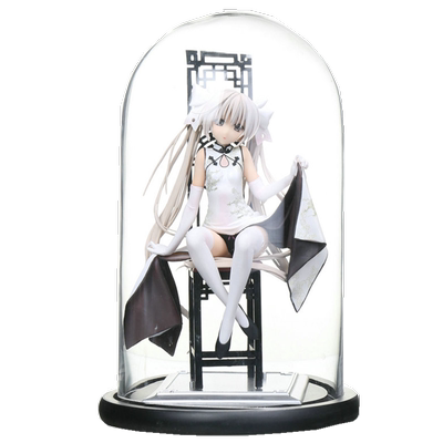 高白料玻璃展示罩圆头珠宝首饰