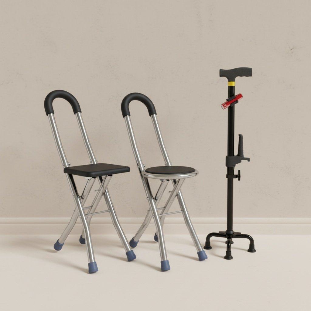 贝石老人拐杖防滑康复走路凳子折叠便携老年人专用轻便可坐助行器,保健用品,拐杖助行,淘宝优惠券,粉丝福利购,淘宝优惠卷