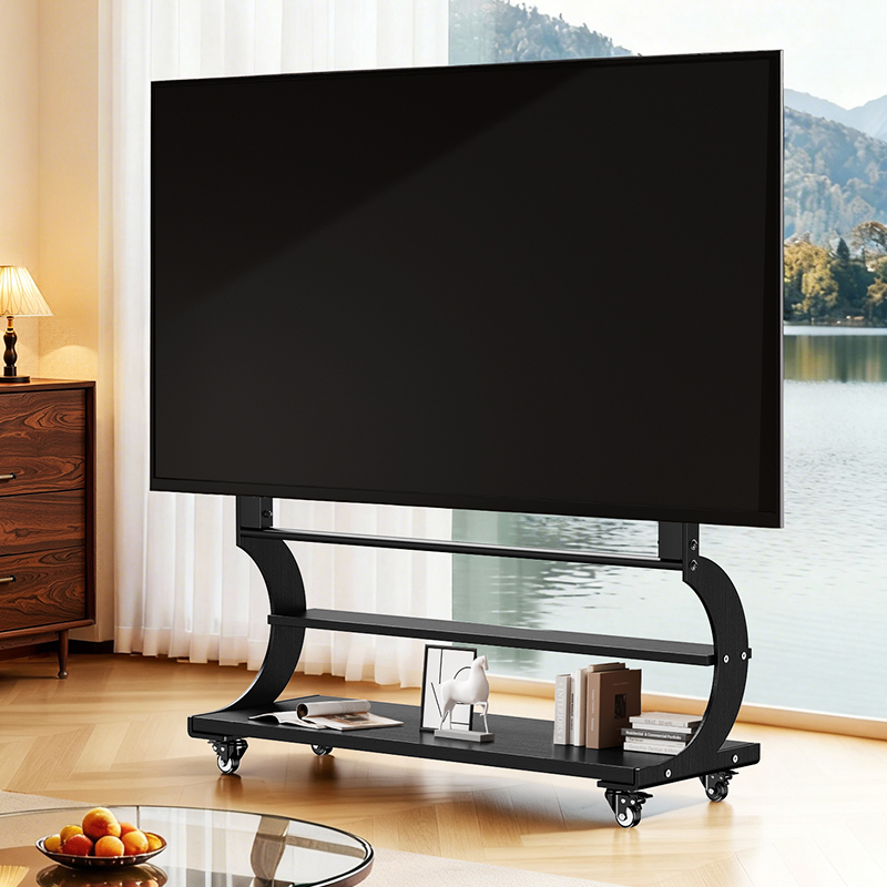 可移动电视机落地电视柜支架