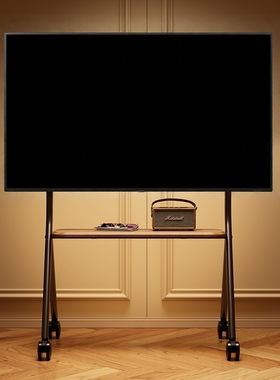 贝石电视机移动支架落地推车带轮55/65/75/86英寸通用立式挂架