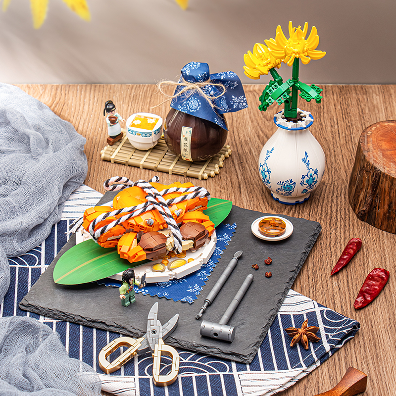 LOZ俐智积木益智12岁以上大闸蟹