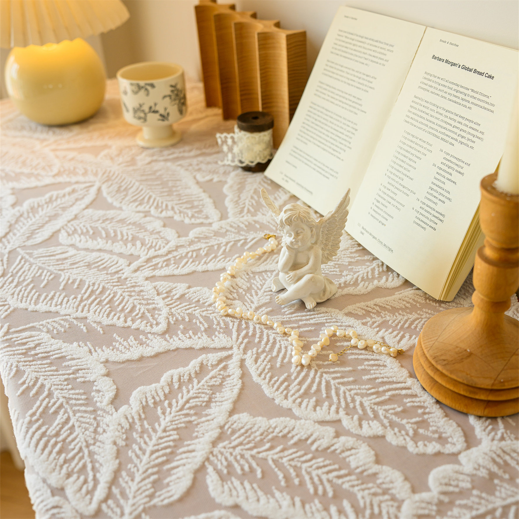 蕾丝餐桌布法式长方形台布小清新桌布茶几盖巾客厅装饰茶几盖布