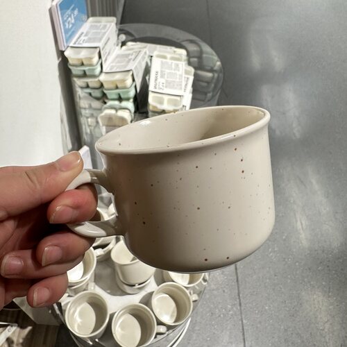IKEA宜家达嘉斯特马克杯复古麻点陶瓷杯子早餐杯可微波洗碗机水杯