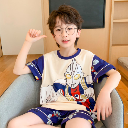 男童全棉睡衣卡通纯棉夏季学生