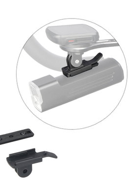 适用神火BL12下挂配件 自行车灯改装码表架GoPro转接口扁把支架