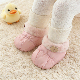 软底步前鞋 婴儿鞋 天棉鞋 袜冬季 保暖 子6到12个月小月龄宝宝外出鞋