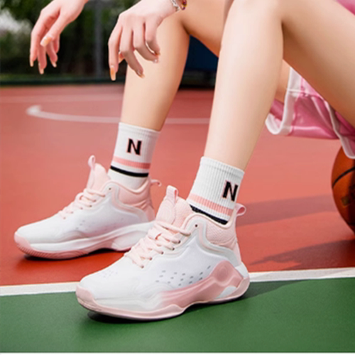 篮球鞋女款网面减震高帮实战耐磨