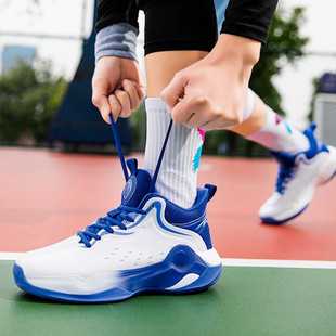篮球鞋男款2025新款春秋青少年实战耐磨防滑战靴学生软底运动鞋子