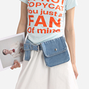 帆布包单肩斜挎包包手提包通勤背包运动小挎包 时尚 夏季 腰包女新款