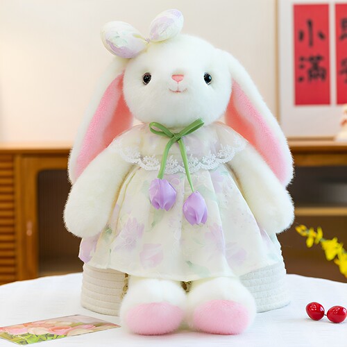 可爱小兔子毛绒玩具公仔女孩治愈安抚玩偶陪睡娃娃抱枕少女心礼物