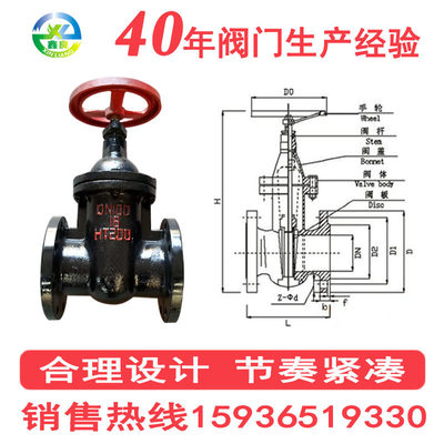 闸阀暗杆闸阀工业消防Z45T-10/16 DN40 50 65 80 100 125 150 200