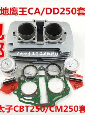 适用大地鹰王CA250/DD250/本金太子/超光/夜鹰CB/CBT250套缸组合