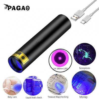 紫光灯猫尿检测荧光粉UV手电筒