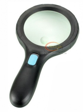 批发新款带10个LED灯磨砂防滑手柄 好手感高清阅读放大镜 6905B