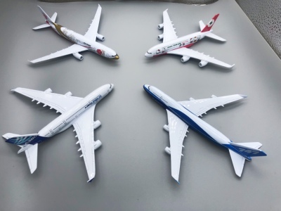 国航747东航330南航厦航上航山航法航380777合金民航飞机模型16cm