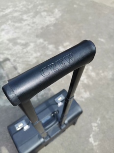 纯色真皮压印CREW飞行箱把手套 机组行李箱拉杆箱多色手柄套