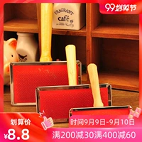 Pet mèo, chó, chó, thú cưng, thú cưng, tay cầm bằng gỗ, kim, lược, thú cưng, lược, lược, chó, mèo, lược chải tóc - Cat / Dog Beauty & Cleaning Supplies găng tay chải lông rụng chó mèo