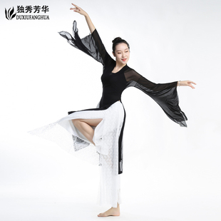 舞蹈服中国风民族舞表演出服套装 古典舞身韵纱衣新款 飘逸汉唐广袖