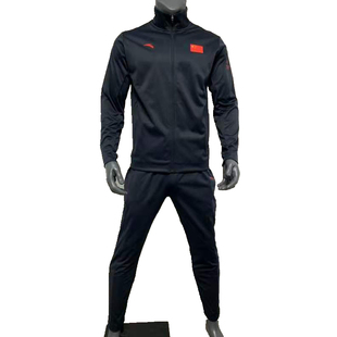 安踏国服2020新款 ANTA 运动套装 国旗针织运动外套运动长裤 两件套