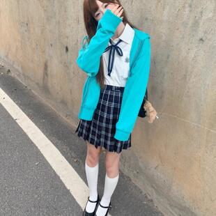 车厘子jk【梨大女高】初音未来原创连帽卫衣外套新款休闲百搭开衫