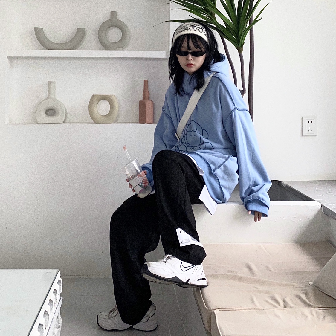 off咖喱双面穿卫衣男女休闲ins