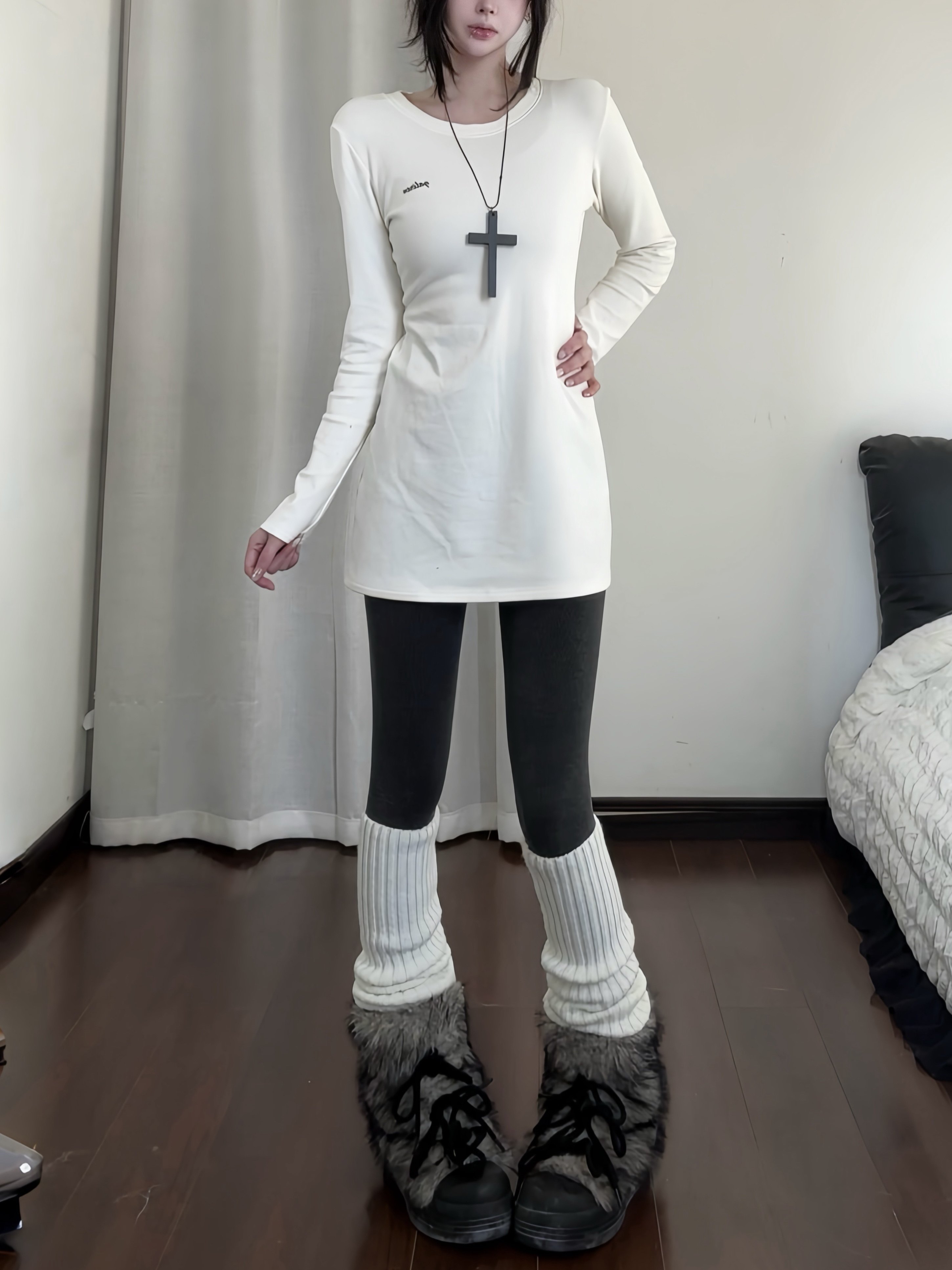 咖喱人加绒打底衫女内搭修身上衣秋冬季遮屁股长袖中长款保暖百搭,女装/女士精品,T恤,淘宝优惠券,粉丝福利购,淘宝优惠卷