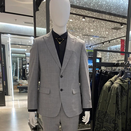 [商场同款]G家男装灰色羊毛西服春秋男商务休闲单西西装外套3539G