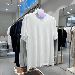 通勤纯色打底衫 T恤男女款 白家水光魔术短袖 通勤体恤 三本针工艺