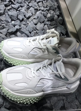 [G]真皮拼接男鞋厚底增高榴莲老爹鞋阿甘户外休闲运动德训鞋0505K