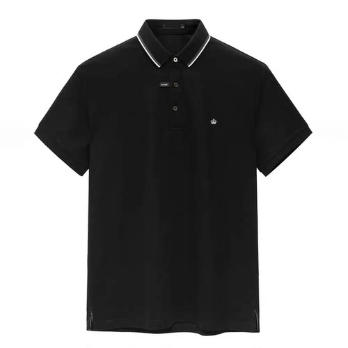 男士夏季新款短袖皇冠刺绣POLO衫