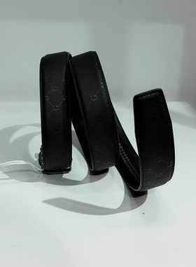 [商场同款]男装商务休闲自动扣真皮皮带男士黑色牛皮腰带 礼盒装