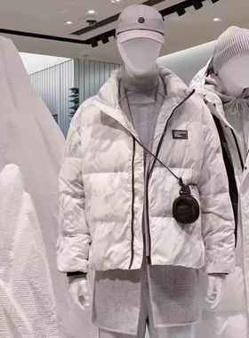 [商场款]G家男装短款立领羽绒服冬季加厚保暖白鸭绒情侣外套1024K