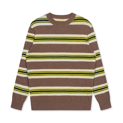 G家撞色条纹针织羊毛衫秋冬新款