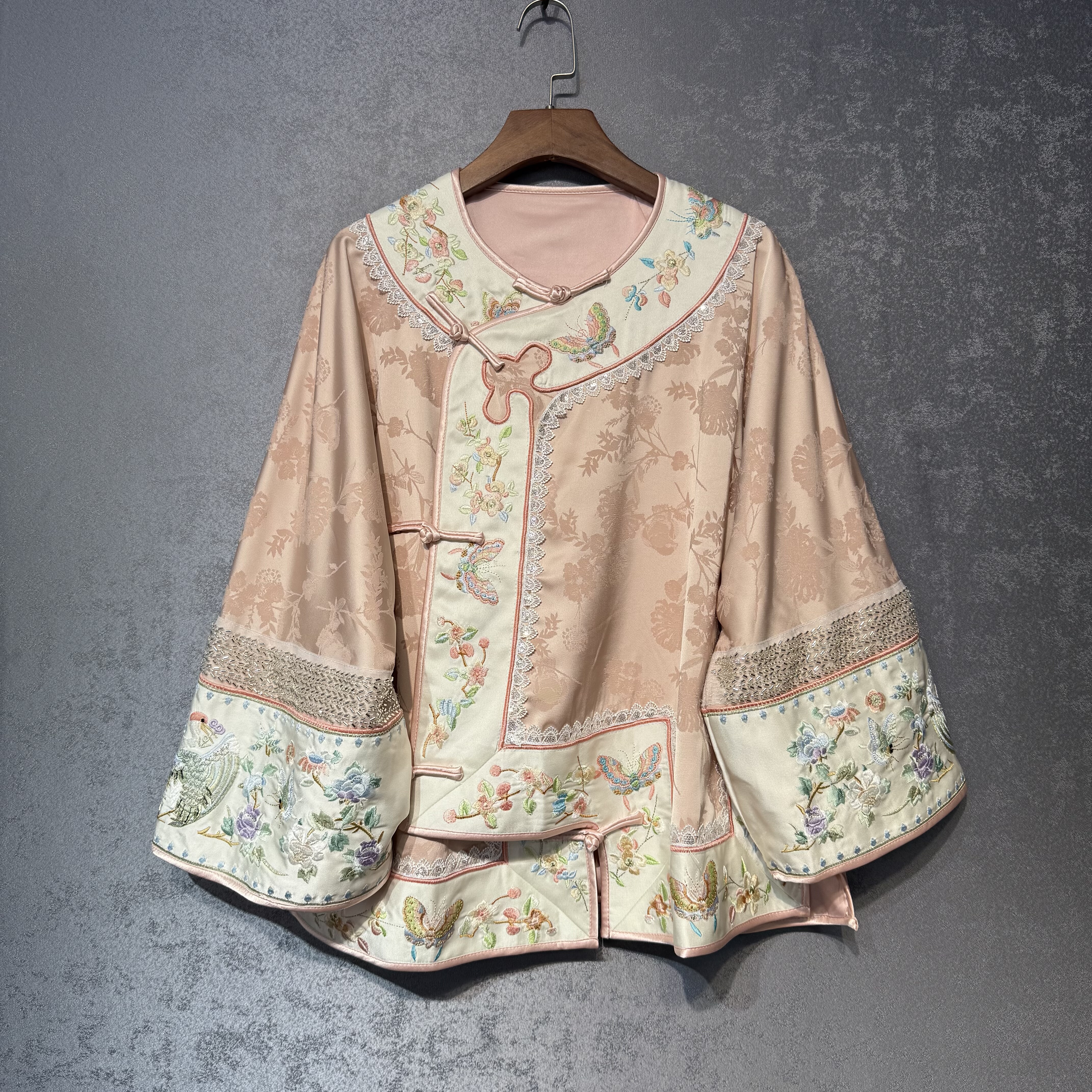 新中式国风如意刺绣上衣女新款气质百搭外套中国风2025秋季新款