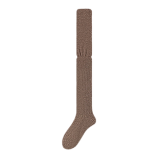 长靴过膝袜子女春秋款美拉德堆堆袜高筒大腿袜秋冬防滑白色长筒袜