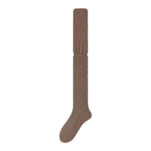 长靴过膝袜子女春秋款美拉德堆堆袜高筒大腿袜秋冬防滑白色长筒袜