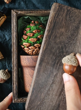 种籽造物青松植物香薰办公室桌面小摆件工位情绪稳定文创生日礼物