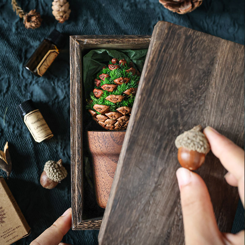 种籽造物青松香薰摆件礼盒