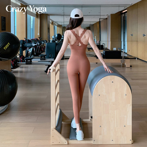高级感一体式带文胸垫连体瑜伽服