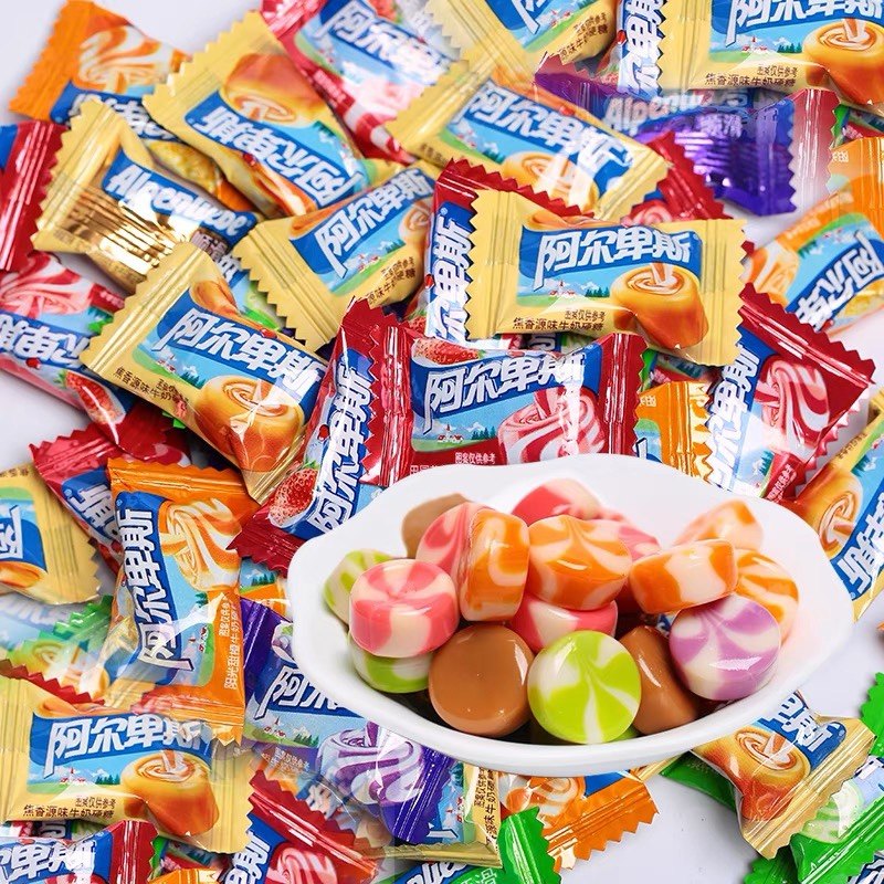 阿尔卑斯硬糖水果糖散装原味牛奶硬糖结婚订婚招待糖果年货零食