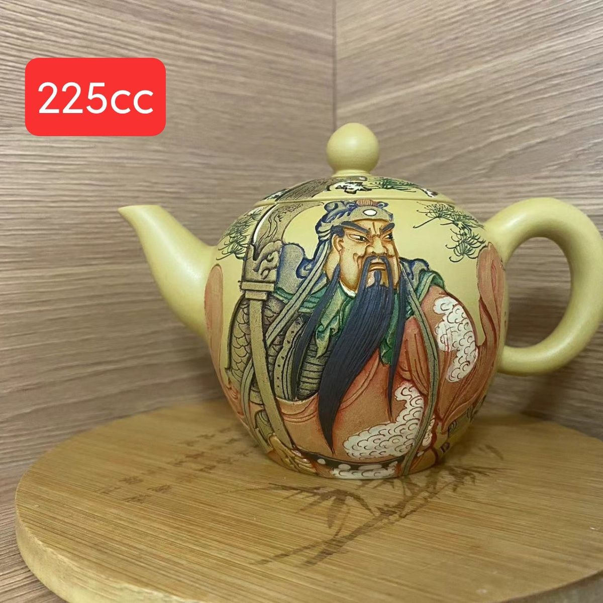 雕刻大师全套新品茶壶功夫关公 陈东铸紫砂壶 关公 浩然正气