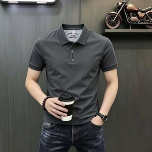 2026新款轻奢夏季男士POLO衫商务百搭舒适透气休闲短袖T恤打底衫