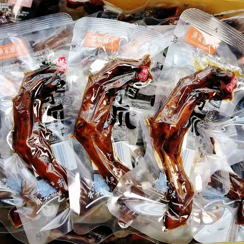 渔家铺子老卤鸭爪真空独立包装卤味鸭掌办公寝室解馋休闲小吃零食