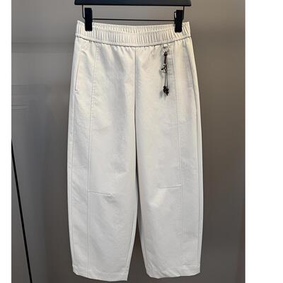 舒柔特SOLOTEX九分休闲裤高腰显瘦简约百搭时尚女裤