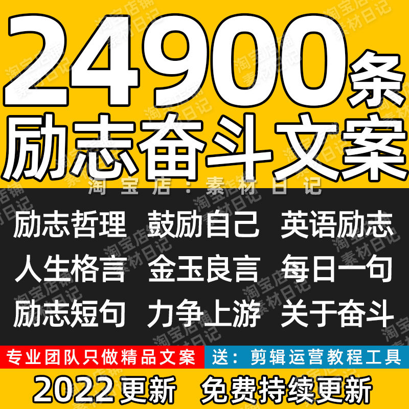 励志奋斗文案上进努力激励正能量鸡汤语录抖音快手短视频热门标题