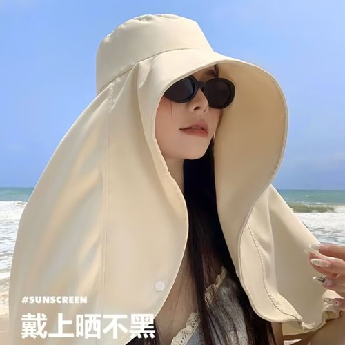 女士专业级防晒帽大帽檐2025新款