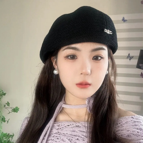 夏季透气镂空显脸小贝雷帽女款